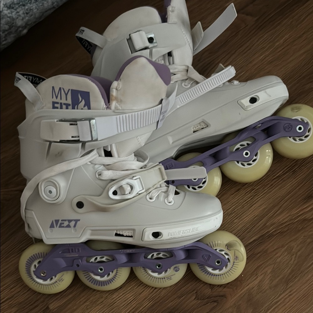 Powerslide Next White and Purple Inline Skates